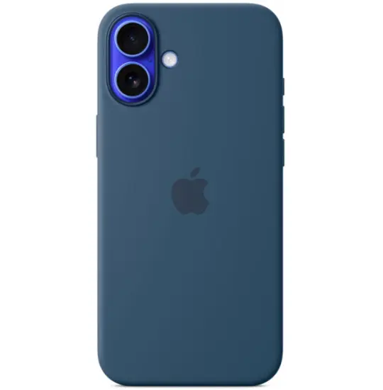 Apple Iphone 16 Plus case Silicone Case with MagSafe MYY93ZM/A Black — Smartphone Accessories
