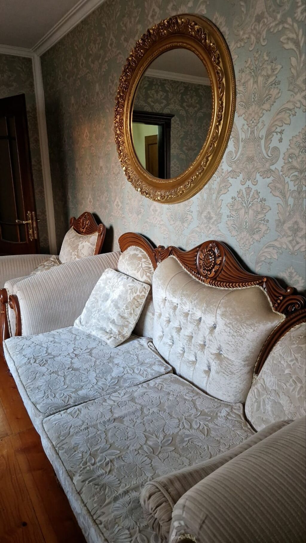 İşlənmiş, Klassik divan, 2 kreslo, Bazasız, Açılmayan — Mebel, Bakı (3)