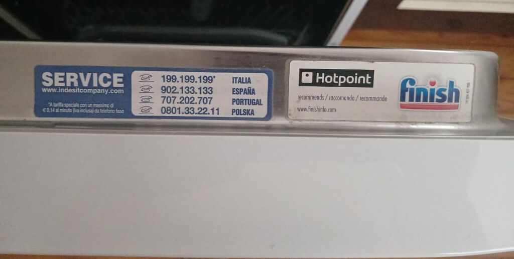 Qabyuyan maşın Hotpoint-Ariston, Ensiz (45 sm.), İşlənmiş — Mətbəx texnikası, Bakı (3)