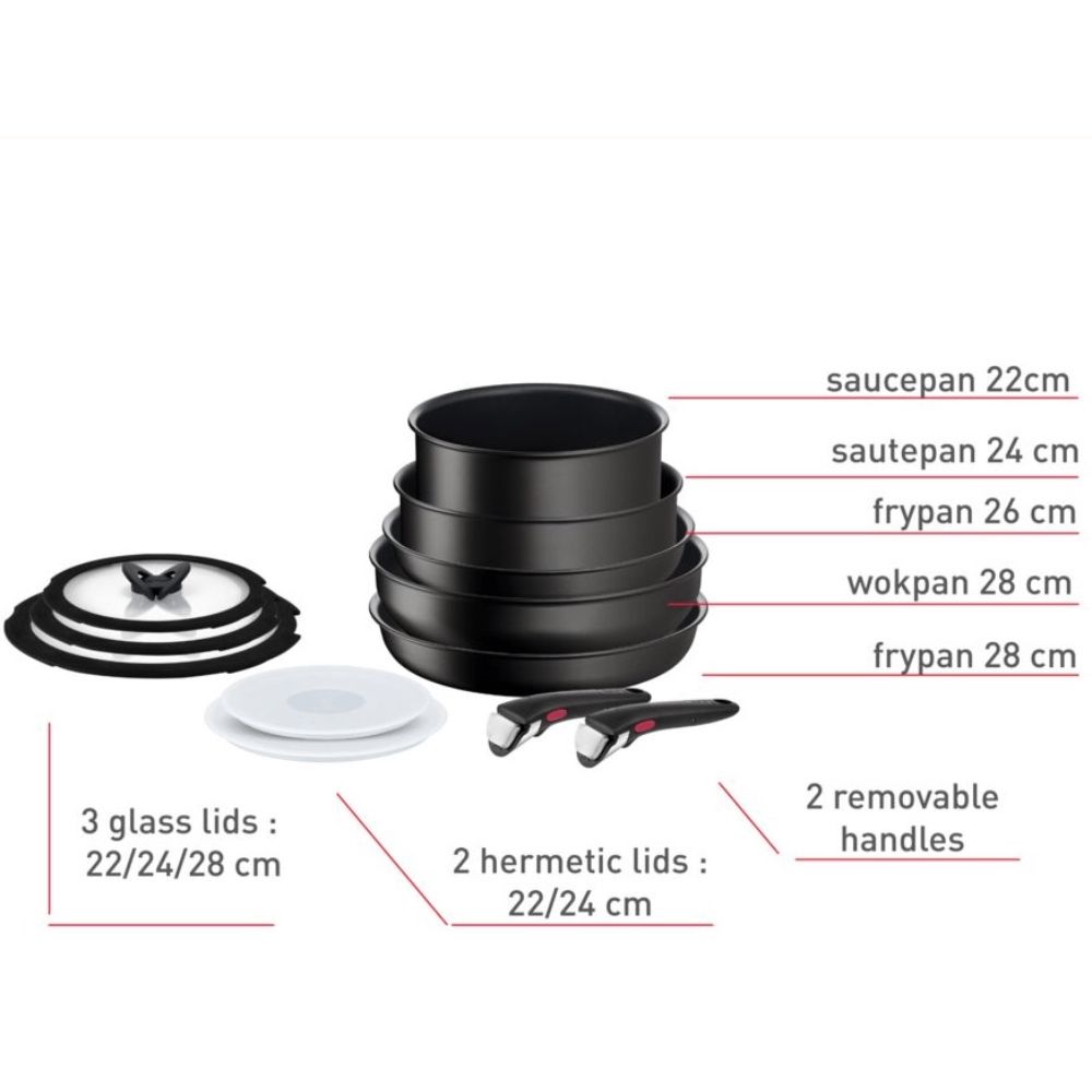 Qazan dəsti Tefal Ingenio Excellence Tit 6X - 2100129607 — Bişirmə qabları, Bakı (2)