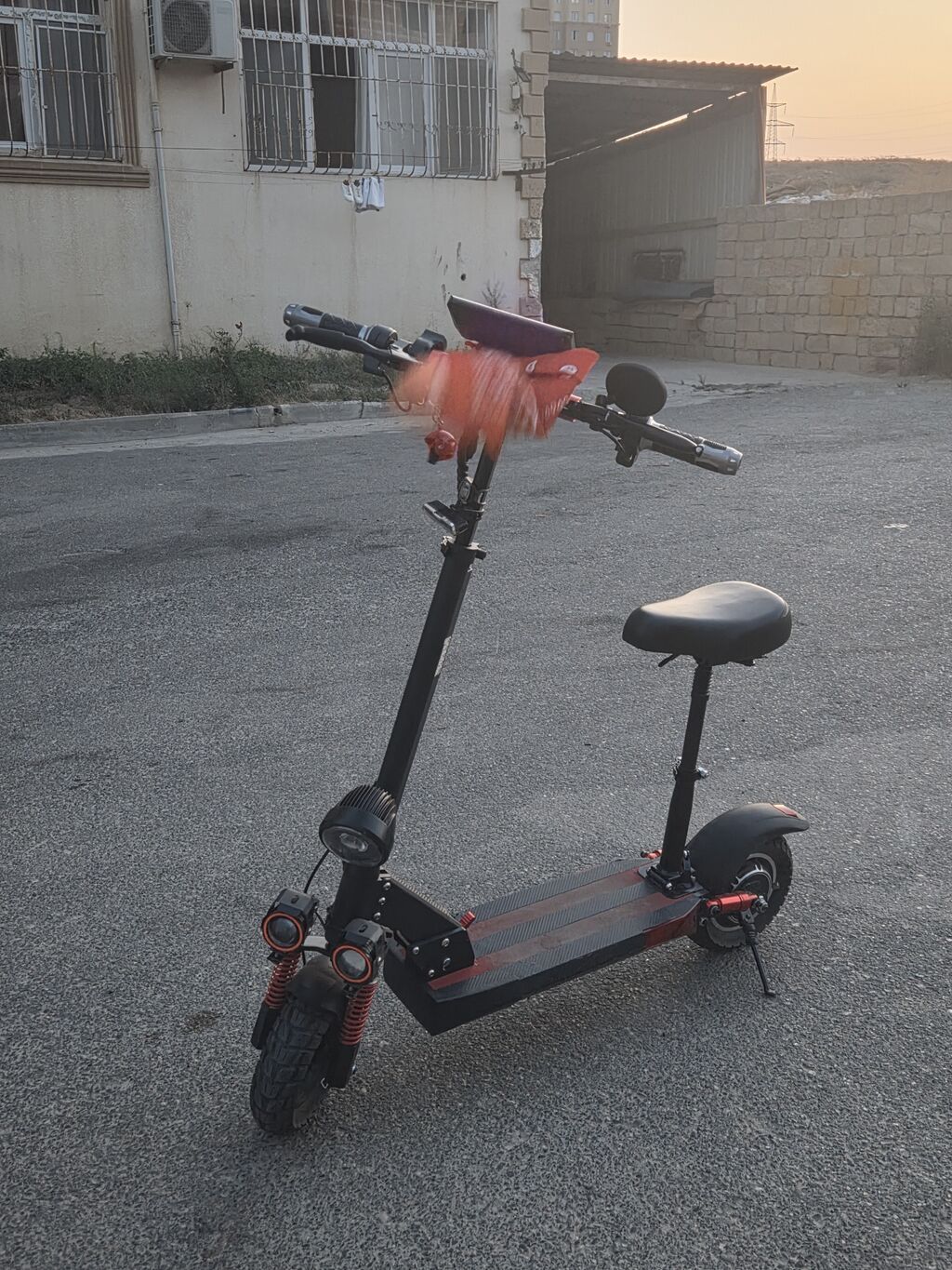 Elektrik skuter – rahat oturacaqlı, güclü işıqlandırmalı, geniş — Mallar, Bakı (6)