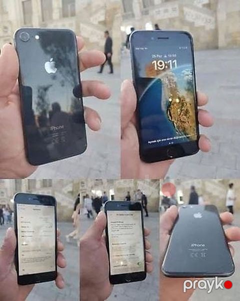 IPhone 8, 64 GB, Black Titanium, Barmaq izi