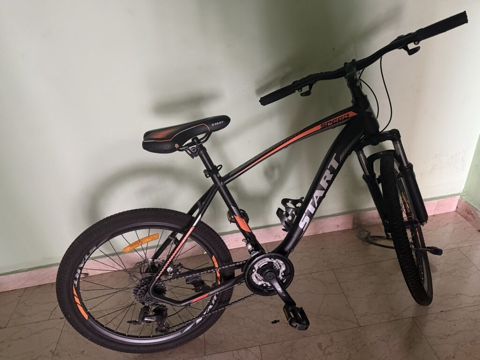 Start Speed dağ velosipedi - Rəng: mat qara, narıncı-qırmızı — Bakı