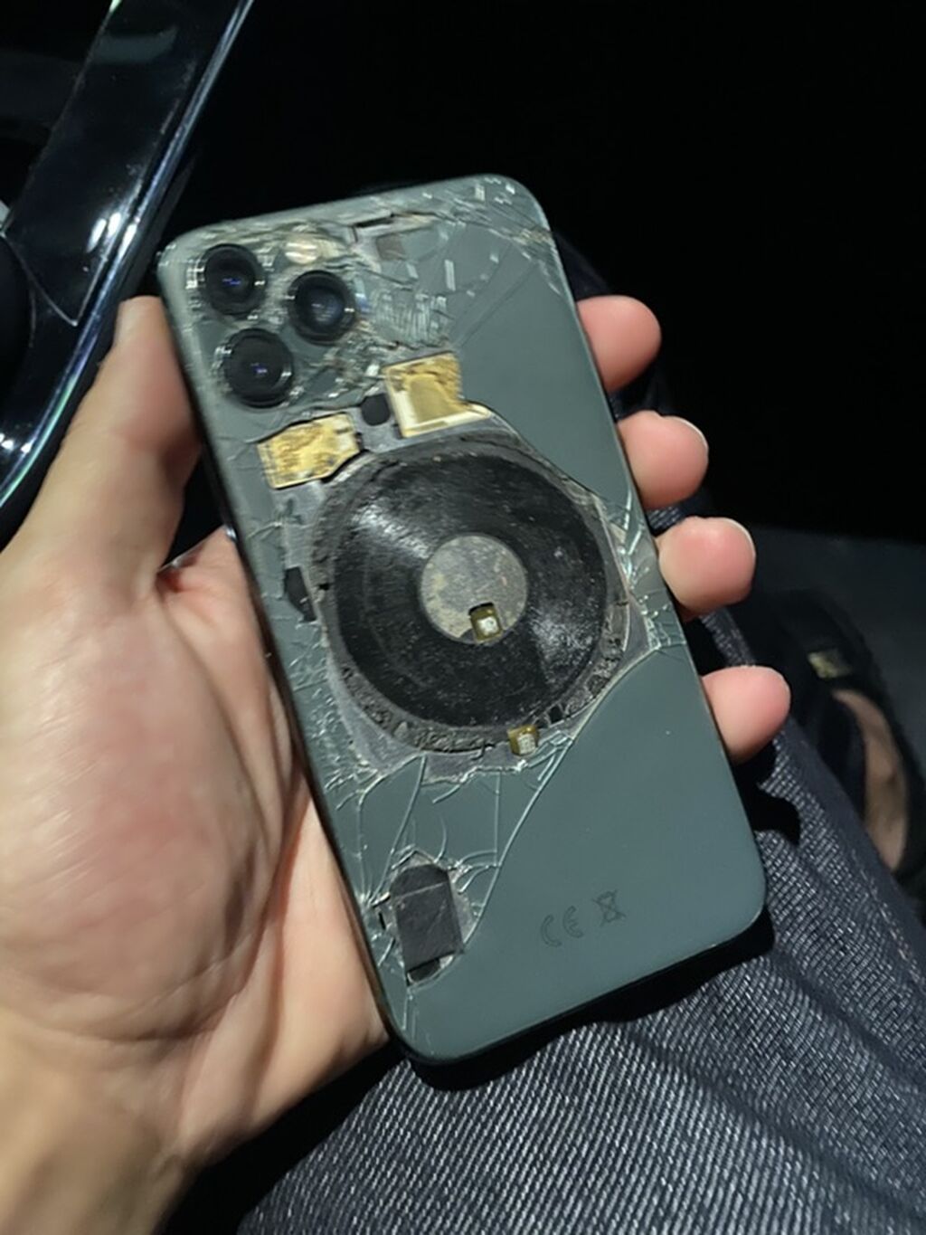 IPhone 11 Pro, 64 GB, Space Gray, Qırıq — Apple iPhone, Bakı (2)