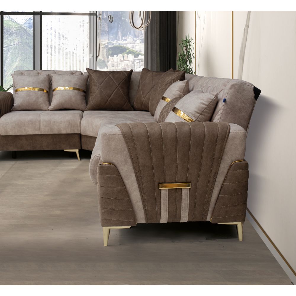 Künc divan Alzzoni Melisa Krem — Mebel, Bakı (3)