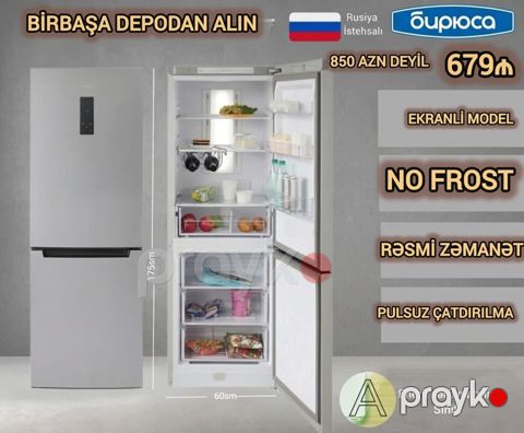 Biryusa soyuducu (Rusiya istehsalı) - Ekranlı model - No Frost
