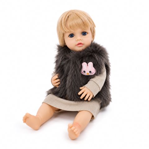 Toys Doll For Love JX300 Сlothes Wool Jacket Fur and Shorts Brown — Bakı