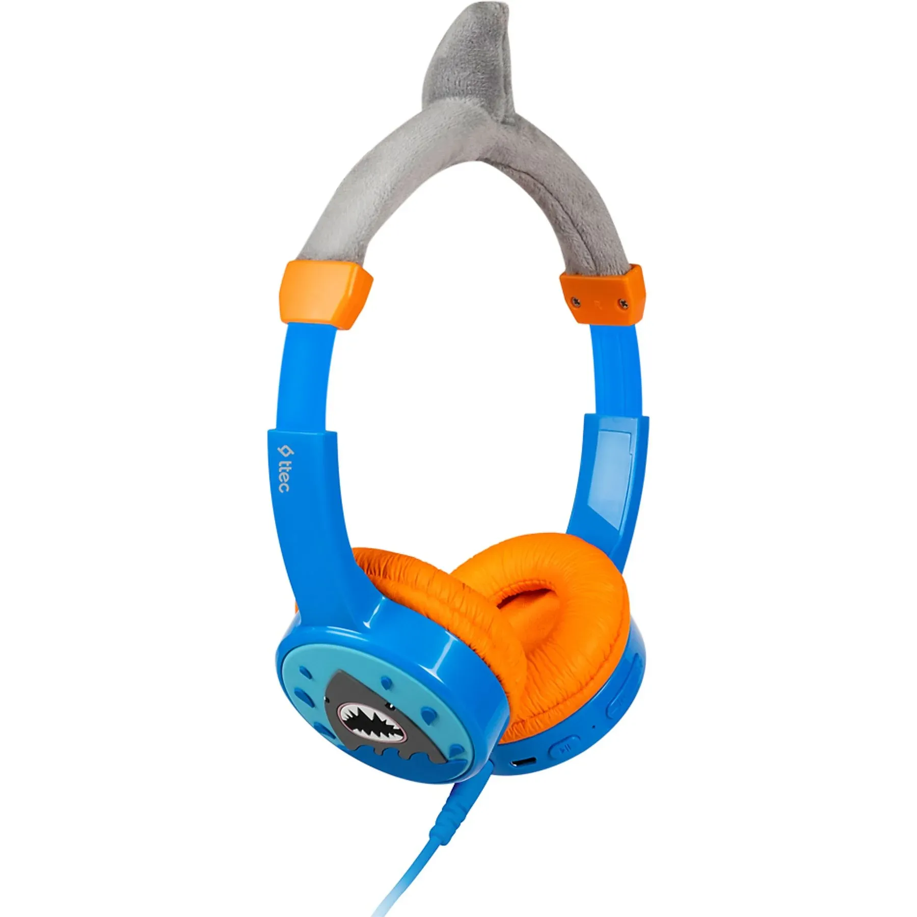 Uşaqlar üçün simli qulaqlıq Ttec SoundBuddy 2 Kids On-Ear BT& Wired Headphones,Shark (2KM148SK) — Bakı