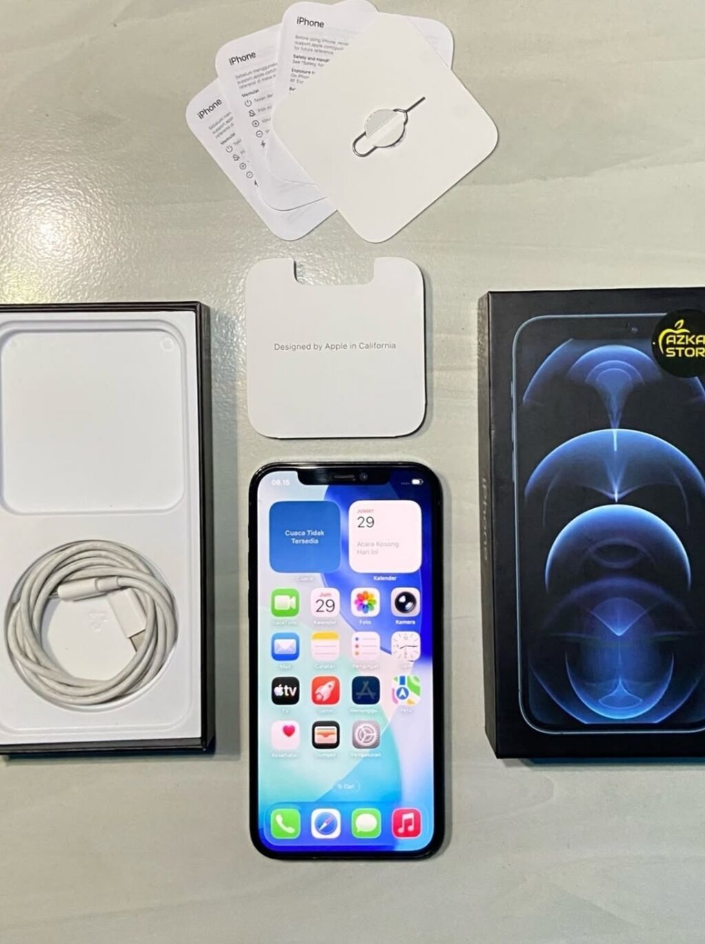 IPhone 12 Pro, 256 GB, Pacific Blue, Zəmanət, Kredit, Simsiz şarj — Apple iPhone, Bakı (6)