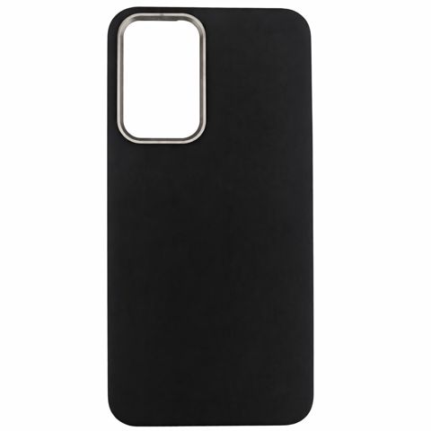 Samsung Galaxy A56 case Leather Camera Open Black — Bakı