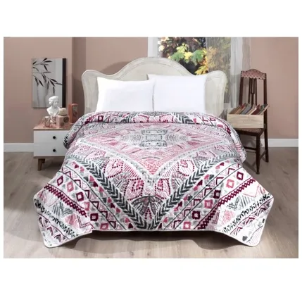Yataq örtüyü Mink Solana 996 220x240 sm, Mürdüm (8699101316169) — Bakı