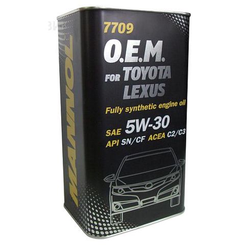 Mühərrik yağı Mannol 7709 O.E.M. For Toyota-Lexus SAE 5W-30 4L Metal — Bakı