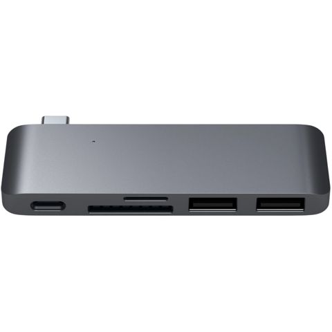 USB Hub Satechi Pass-Through USB Type-C St-tcupm Space Gray — Bakı
