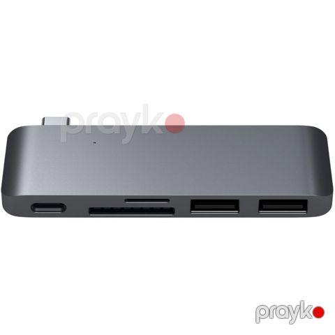 USB Hub Satechi Pass-Through USB Type-C St-tcupm Space Gray — Bakı