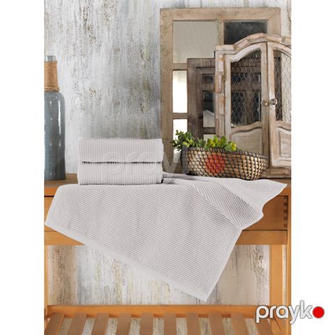 Dəsmal hamam üçün Şahəsər Serena 70×140 Açıq boz — Bakı
