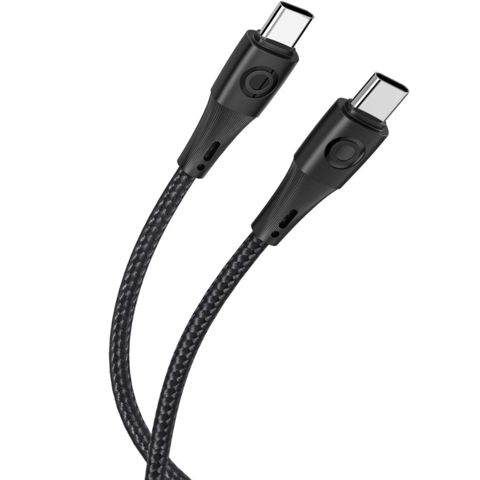 Naqil Euroacs EU-Y12 Braid USB Type-C to USB Type-C 1 m 45W ACHRKA410112 Black — Bakı