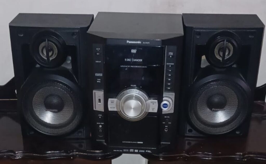 Panasonic mini audio sistem – 3 hissəli (mərkəzi blok + 2 akustik — Elektronika, Mingəçevir (2)