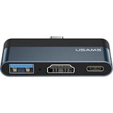 Hub Usams US-SJ492 / SJ492HUB01 Dark Grey — Кабели, адаптеры и переходники