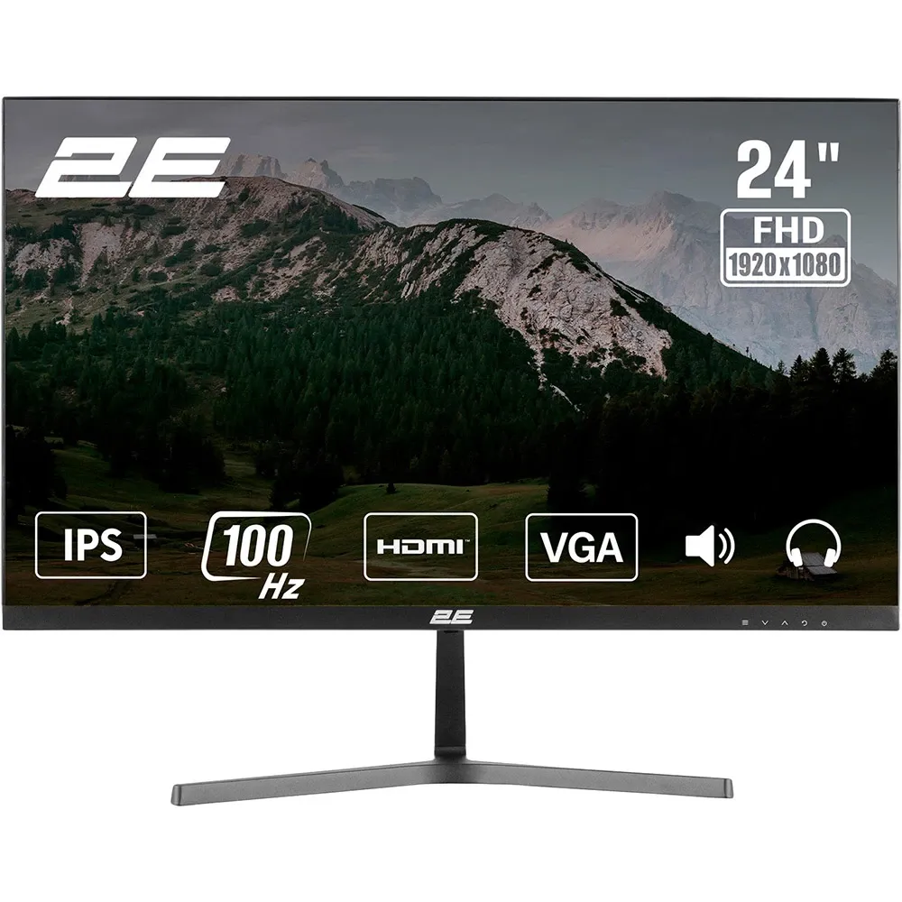 Monitor 2E 23.8" D2425B D-SUB/HDMI/MM/IPS/100HZ/FREESYNC (2E-D2425B-01.EU) — Bakı
