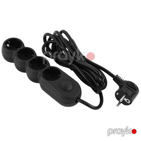 2E Power Socket 2E-U04VESM3BK Black — Bakı