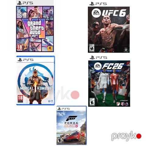 PlayStation FC 26, GTA 6, Mortal Kombat 1, Forza Horizon 5, UFC 6 (Digital Version)