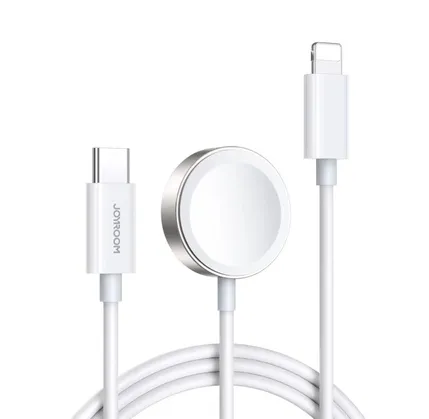Simsiz enerji toplama cihazı Joyroom S-IW005 2-in-1 Usb-c with Inductive Charger 20W 1.5m for Apple Watch — Bakı