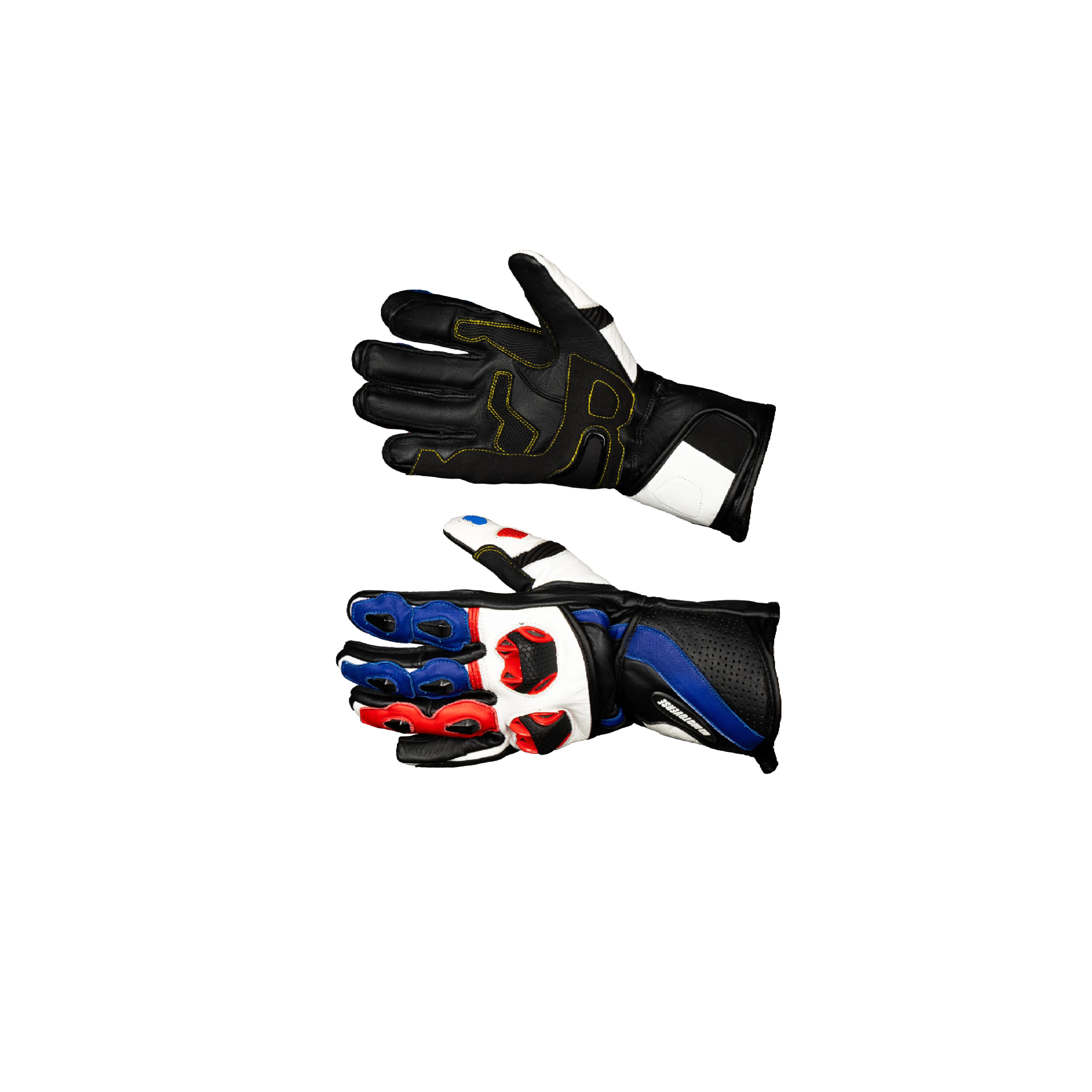 Əlcək Motoverse Racing, white/red (XXL) — Мотоэкипировка