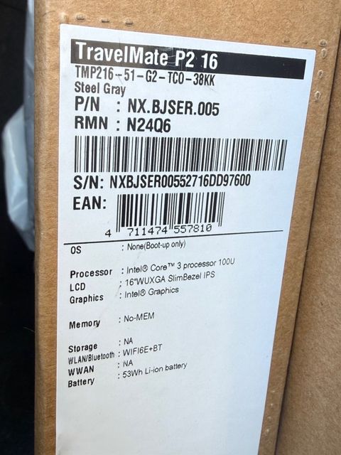 Acer Travelmate p2 16 — Bakı