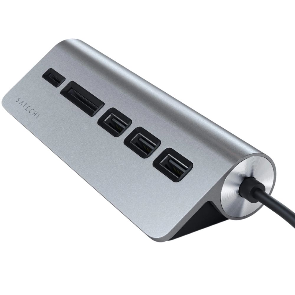 USB Hub Satechi USB Type-C St-tchcrm Space Grey — Kompüterlər və noutbuklar, Bakı (2)