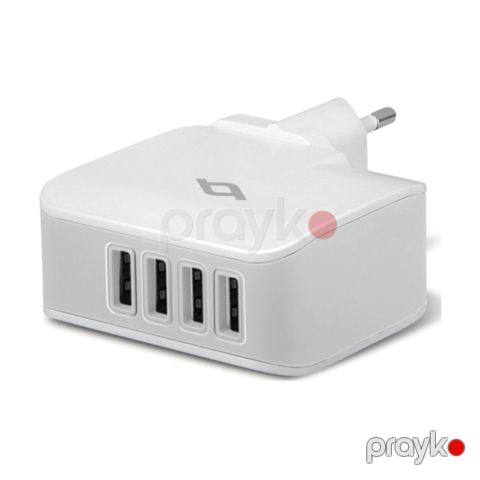 Adapter Ttec Quattro Worldwide Travel Charger 5.1A 25W 4 USB Port (2SC02B) — Bakı