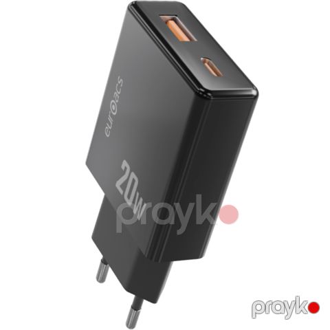Adapter Euroacs EU-MA328 PD 20W ACHRBA844319 Black — Bakı