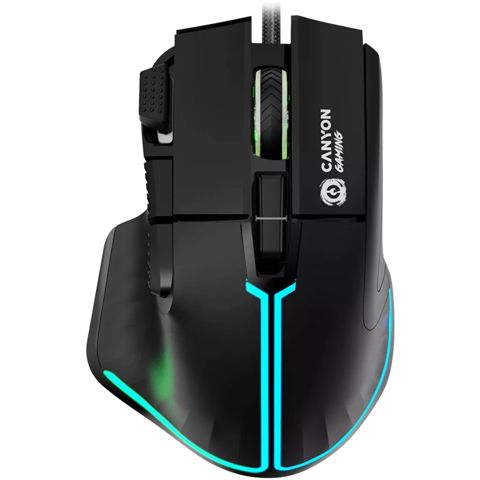 Mouse Canyon Fortnax GM-636 RGB 9 Buttons Wired Black CND-SGM636B — Bakı