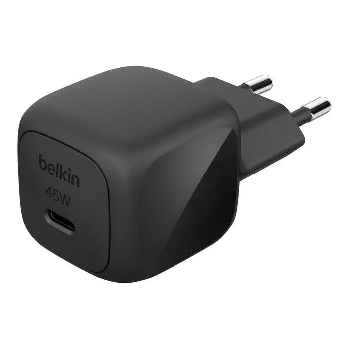 Adapter Belkin BoostCharge Usb-c Wall Charger with PPS 45W, Qara (WCA013KQBK) — Ağıllı ev