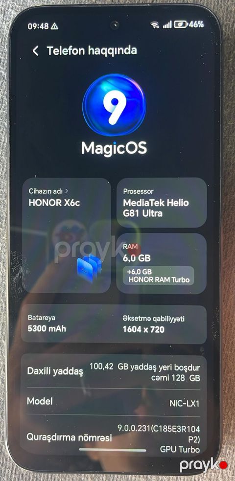 Honor X6c, 128 GB, rəng - Qara, İki sim kartlı — Bakı
