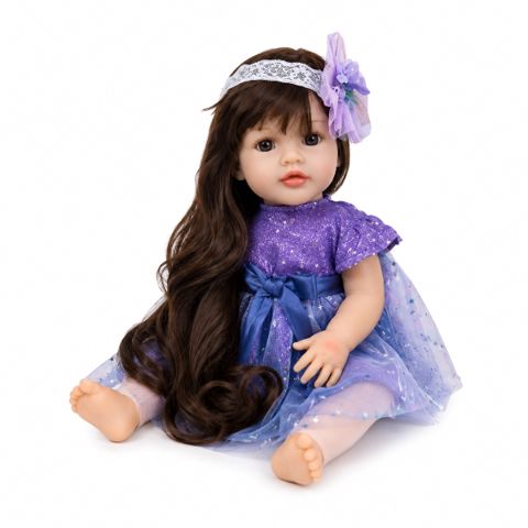 Toys Doll For Love JX300 Сlothes Dresses with Beads Violet — Bakı