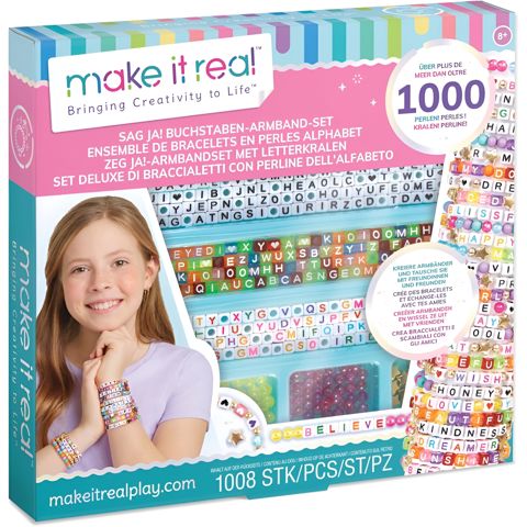 Yaradıcılıq dəsti Make it Real Say Yes Alphabet Bead Bracelet Kit 1742MR / 695929017422 — Bakı