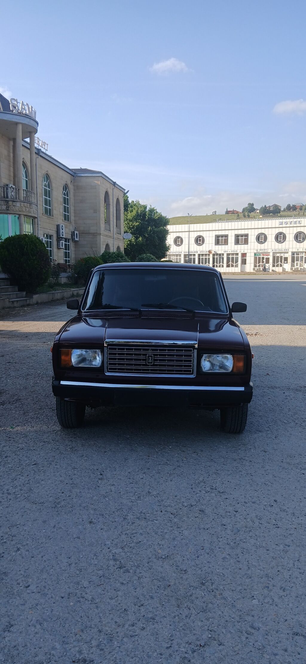 VAZ 2107 sedan – tünd bordo rəngli klassik model. - Kuzov: 4 qapılı — Avto, Şamaxı (4)