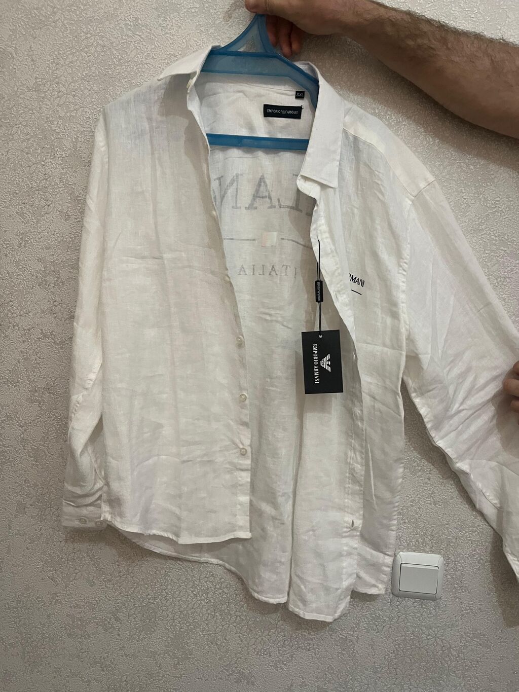 Köynək, Milano, 2XL, rəng - Ağ — Şəxsi əşyalar, Bakı (2)