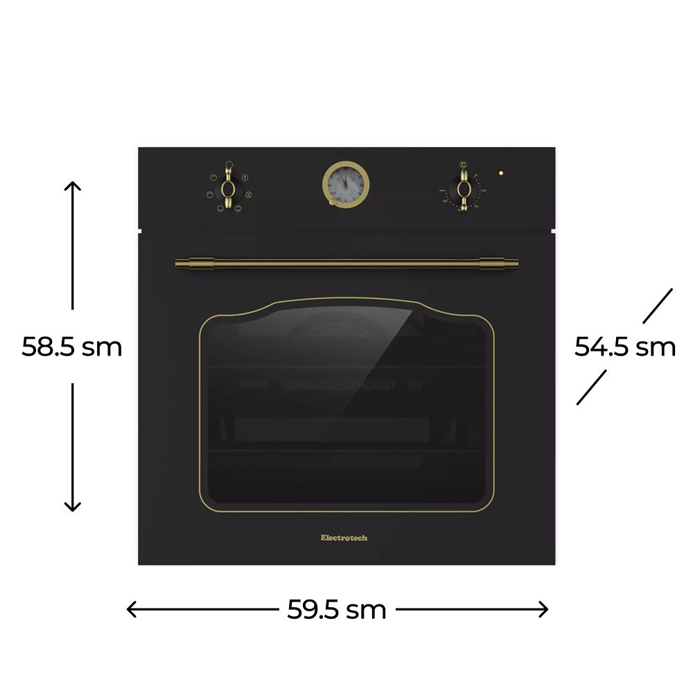 Soba Electrotech Moma F 6020 Qara — Fırın kamerası, Bakı (2)