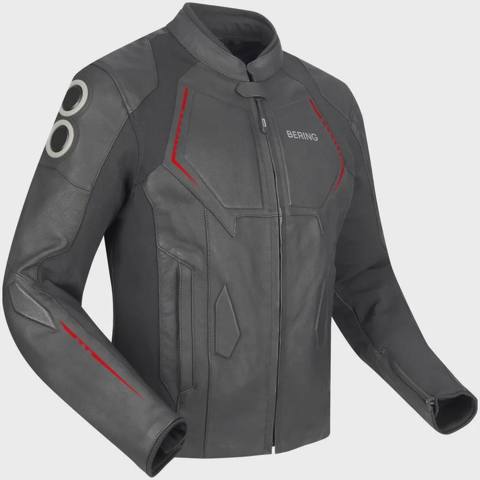 Gödəkçə berıng jacket radıal BCB601 black/red (XL) — Moto ekipirovka