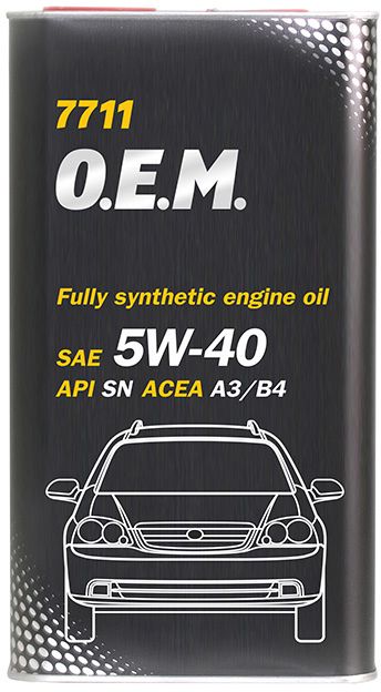 Mühərrik yağı Mannol 7711 O.E.M. For Daewoo GM SAE 5W-40 4L Metal — Bakı