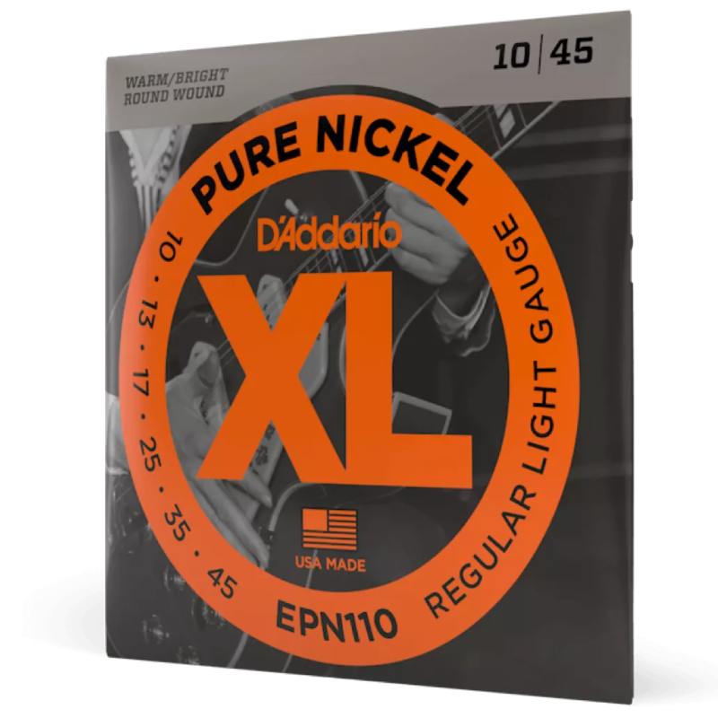 D-Addario EPN110 Pure Nickel 10-45 Regular Light — Musiqiə alətləri, Bakı (2)