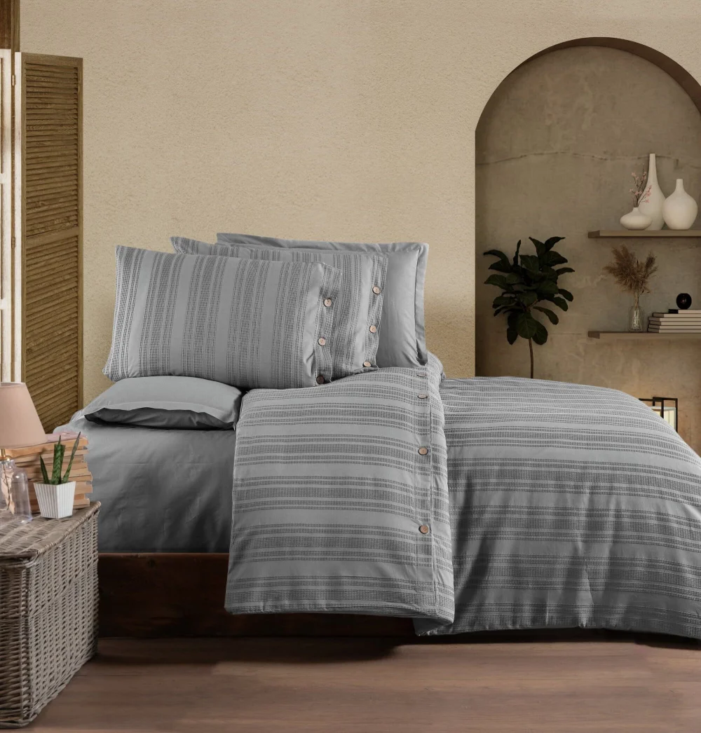 Yataq dəsti Zebra Casa Likya Gri İki nəfərlik (8681305456222) — Bakı