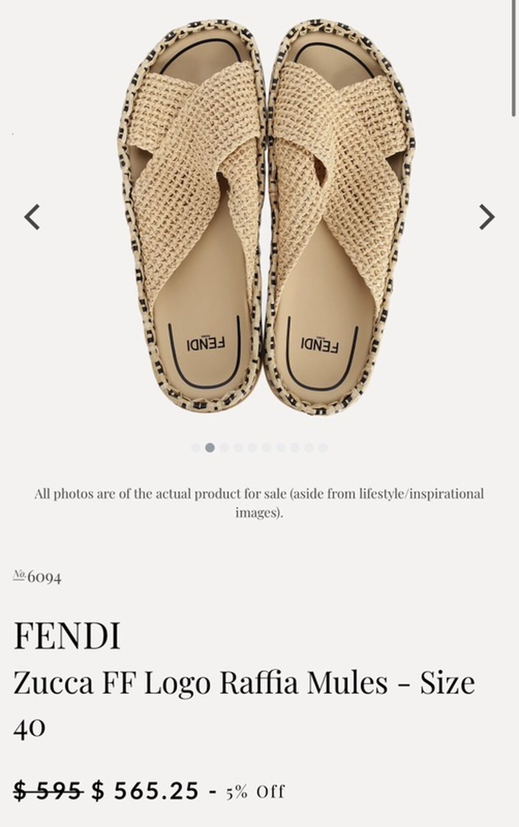 Orijinal Fendı Zucca FF Logo Raffia Mules – Ölçü 40 565 dollara alinib — Şəxsi əşyalar, Bakı (2)