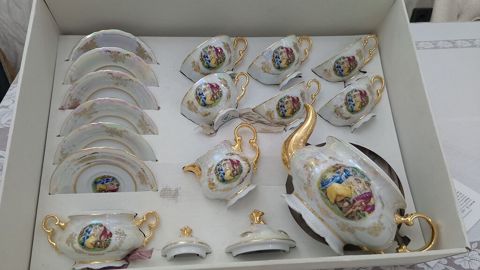 Çay dəsti, rəng - Ağ, Farfor, Bohemia, Çexiya — Bakı