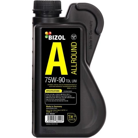 Sürətlər qutusu üçün yağ Bizol Allround Gear TDL 75W-90 UNI 1 lt — Bakı