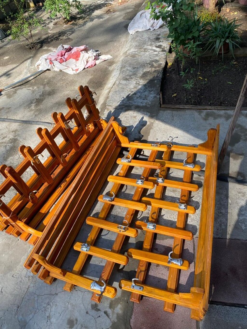 Taxta divar asılqanı və rəf dəsti - Material: təbii ağac (laklanmış) — Mebel, Bakı (2)