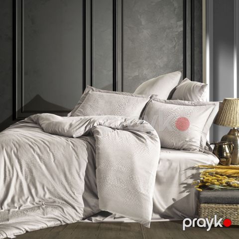 Tekstil yataq dəsti Şahəsər Jakarlı Saten Austin CK Krem — Bakı