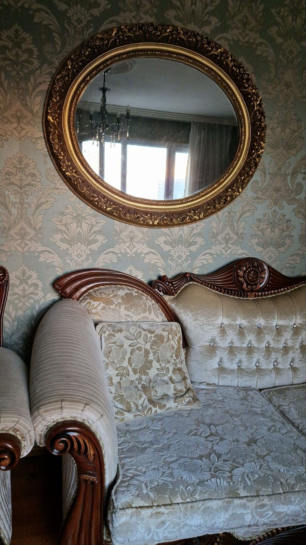 İşlənmiş, Klassik divan, 2 kreslo, Bazasız, Açılmayan — Mebel, Bakı (2)