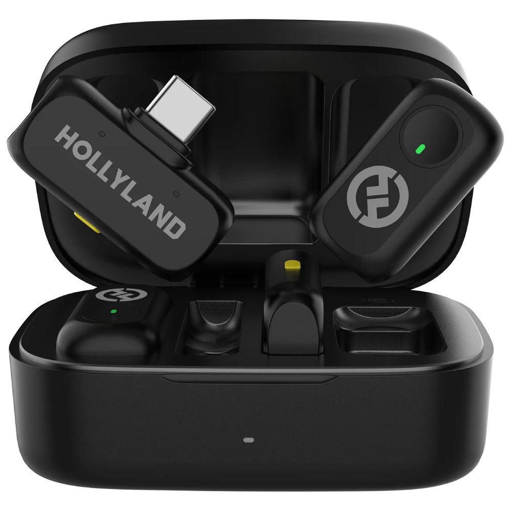 Blogger mikrofonu Hollyland Lark A1 Combo USB Type-C RX+ Lightning RX Space Gray — Mallar, Bakı (2)
